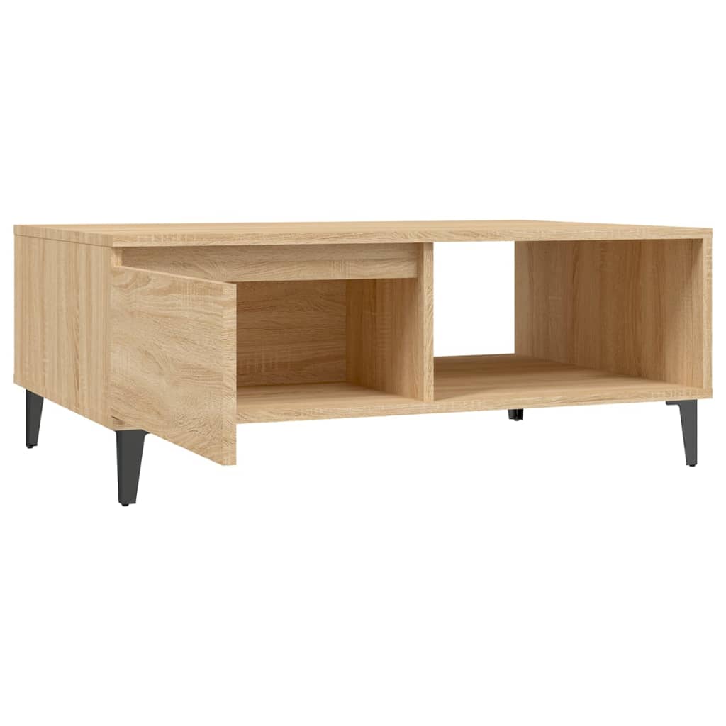  Coffee Table, Sonoma Oak, 90x60x35 Cm, Wood-based Material