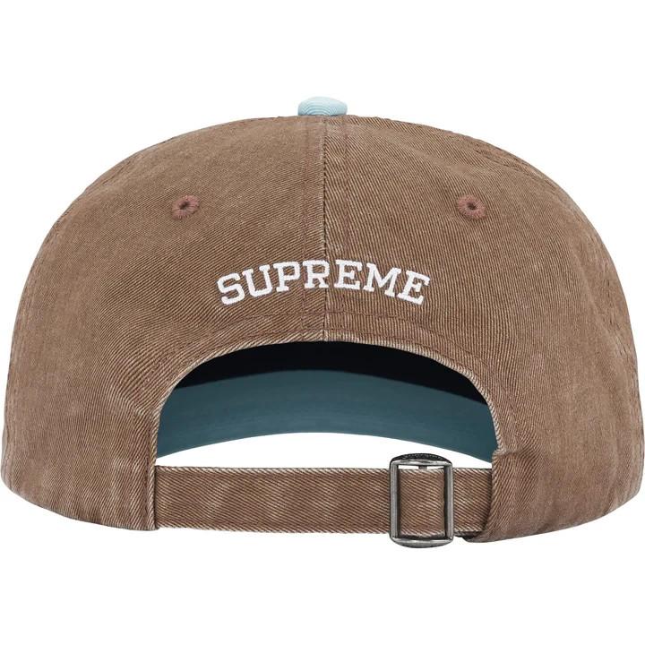 Supreme Pigment Coated 2-Tone S Logo 6-Panel Brown