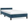 Bed Frame without Mattress Dark Blue 80 x 200 cm Velvet