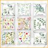 Green Leaves Plant Backrest Cushion Cover for Sofa & Bedroom