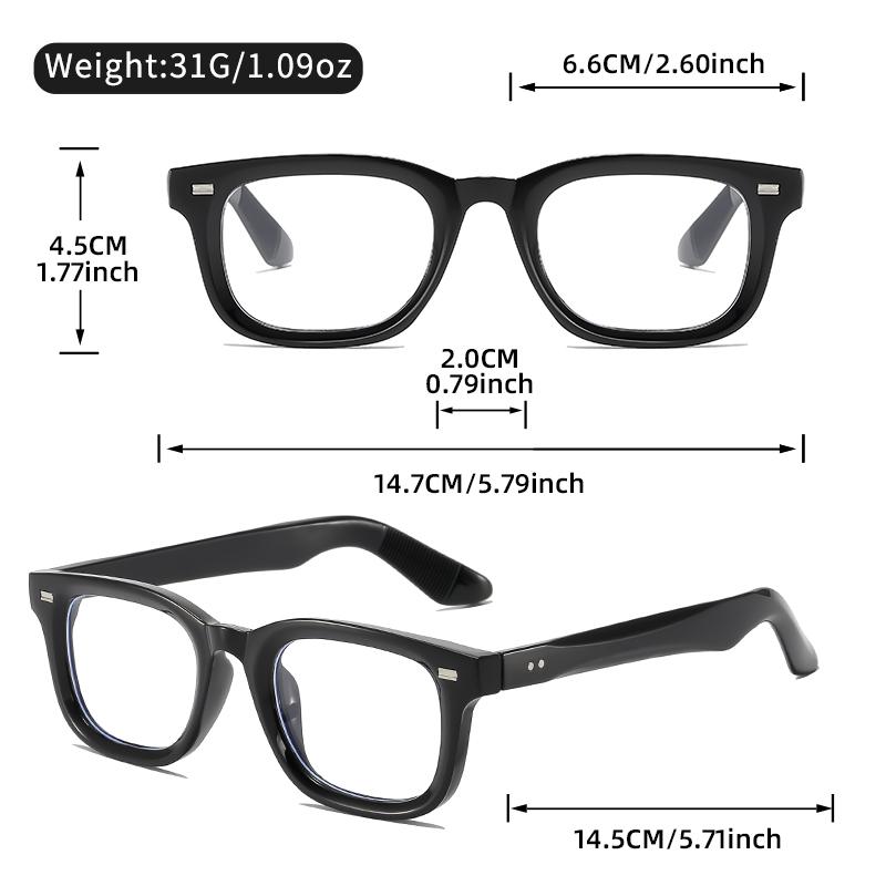 New Retro Classic, Versatile Flat Light Lenses, High-end Shooting Accessories, Small Frame Reading, Anti-blue Light Glasses