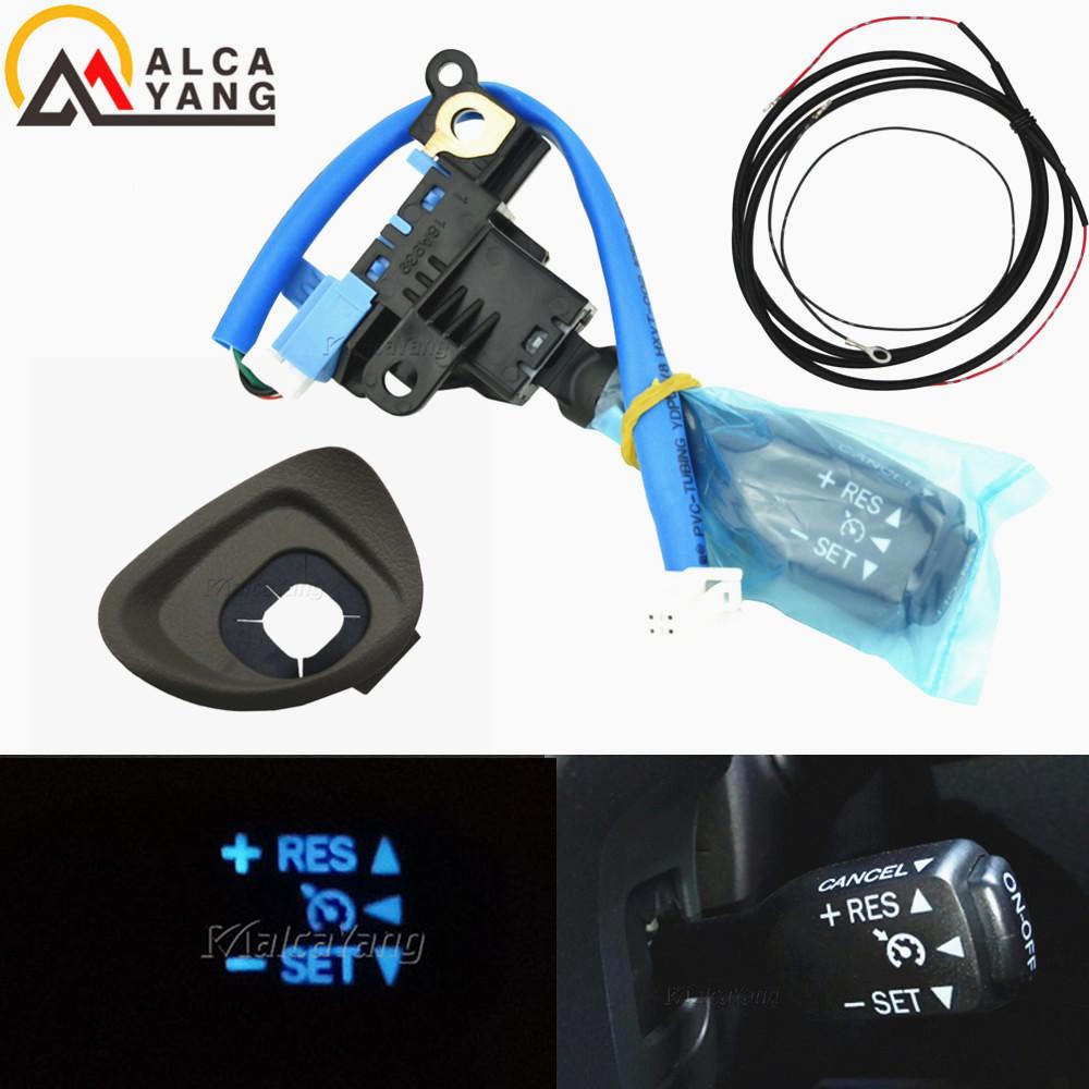 New LED Blue Bag Cruise Control Switch For Toyota Verso Corolla Camry Yaris Hybrid Avensis 84632-34011 84632-34017
