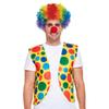 Clown Roleplay Cosplay Costume Outfit Set Halloween Clown Dress Up Gloves Necktie Gloves Vest Suspenders Stockings Bag