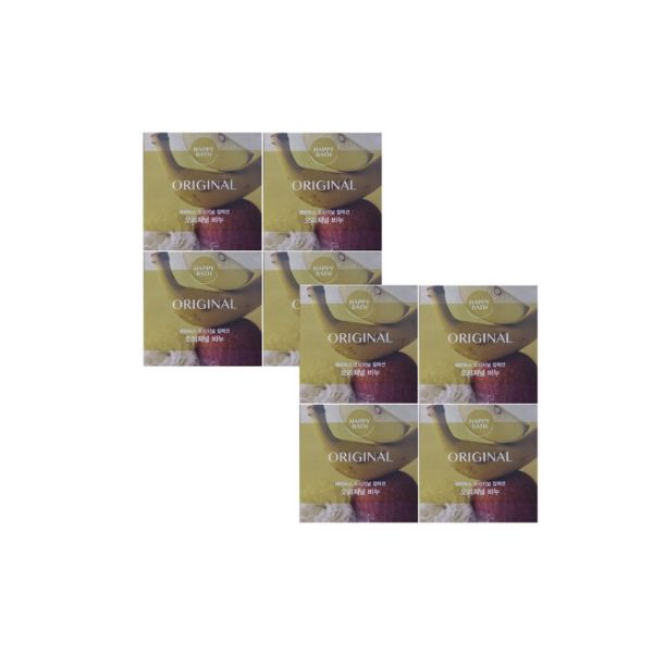 HAPPY BATH Original Collection Soap 90g 8ea (Options: Lavender / Baby Powder / Clean Cotton / Original) 1set