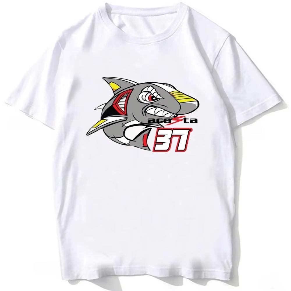 

Pedro Acosta 37 Shark GP Riding T-Shirt New Men Short Sleeve Sport Boy Casual White Tops Mountain Climbing Motorcycle Rider Tees 5XL різнокольоровий