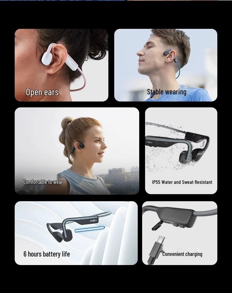 SHOKZ S661 Wireless Bluetooth Sports Headphones for Running and Cycling