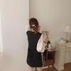 Spring & Summer V-Neck Faux Two-Piece Slimming Dress, Waist-Cinching, Fashionable Short Skirt for Petite Women