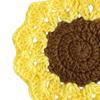 Crochet Coaster Coffee and Tea Flower Shape Round Woven Funny Gift Non Slip Decoration Cup