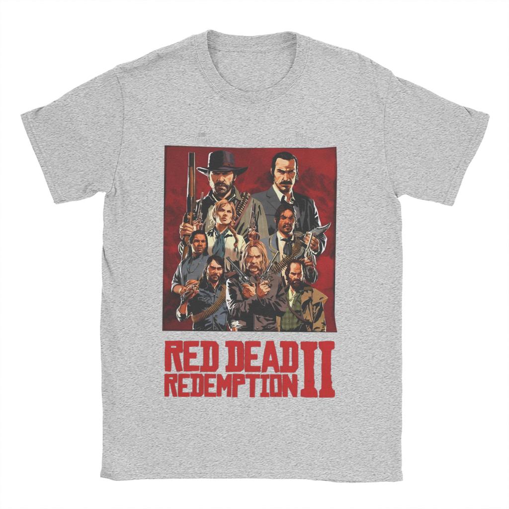 Red Dead Redemptions 2 Cotton T Shirt for Couple Summer Hip Hop Classic New T Shirts Breathable Harajuku Tees Oversized Tops