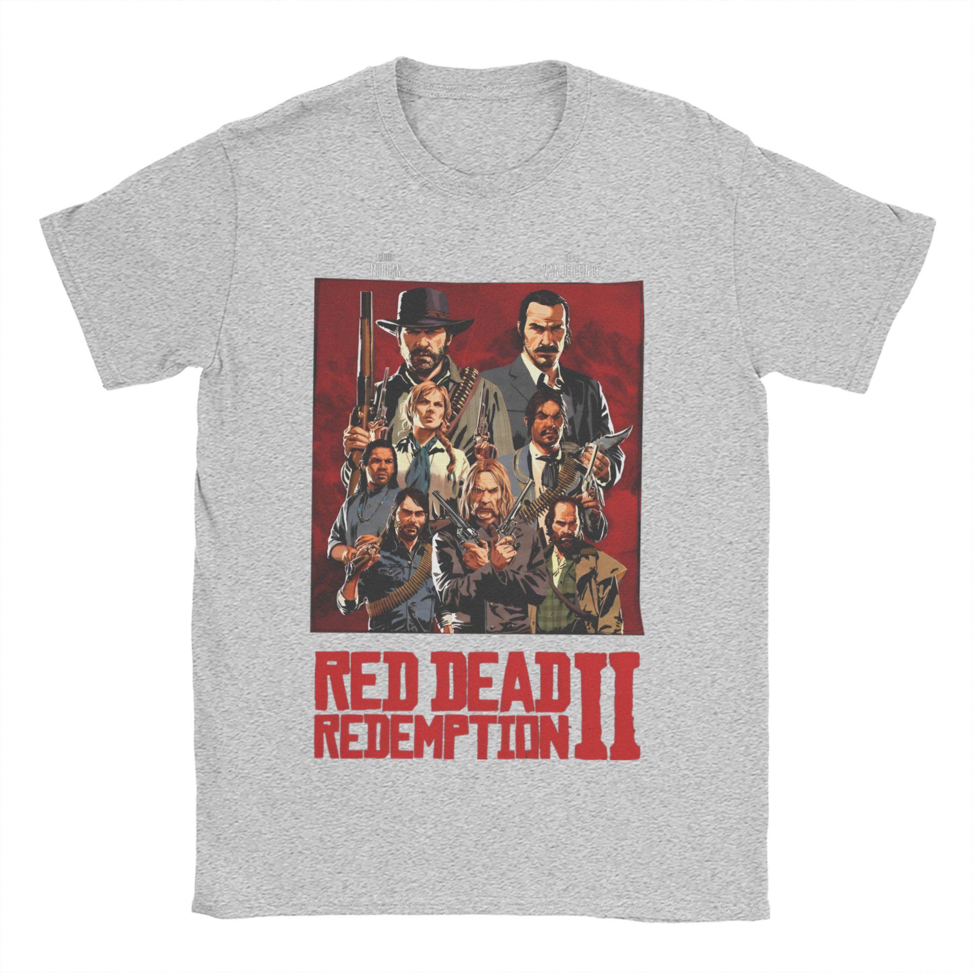 

Хлопковая футболка Red Dead Redemptions 2 для пары, летняя, хип-хоп, классические футболки, дышащие футболки в стиле Харадзюку, топы больших размеров для женщин XL