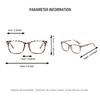 Fashion Unisex Square Glasses Plain Glasses Full Frame Glasses for Men and Women Radiation Protection Optical Glasses