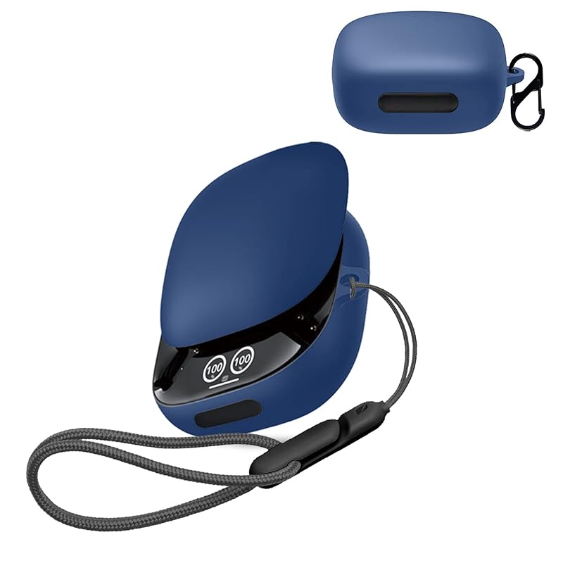 

Anker Soundcore Liberty 4 Pro for case cover [NOUKAJU] wireless earphones silicon protective case (With carabiner + strap included) ) Fall prevention