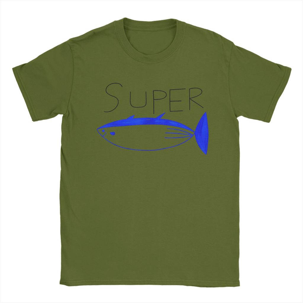 Super Tuna - Funny Tuna Fish T Shirt Beach  Fashion T-Shirts Adult Pure Cotton O Neck Tees Short Sleeve Streetwear Tshirt