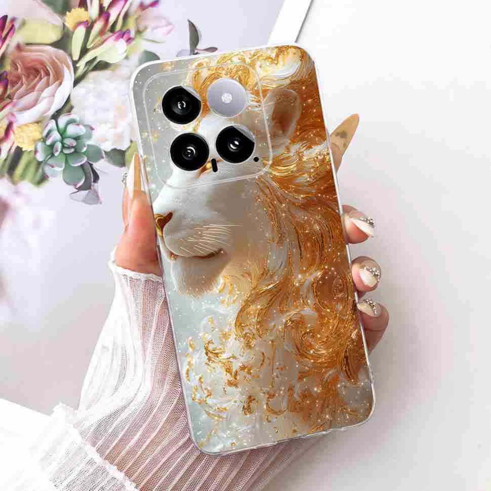 For Xiaomi Mi 14 5G 23127PN0CC Case Fashion Dragon Butterfly Silicone TPU Cover For Xiaomi Mi14 5G 6.36" 23127PN0CG Phone Shell