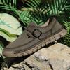 Four Seasons Men's Large Size Spring and Autumn Doudou Shoes Casual Shoes Trendy Fashion Flat Bottom Sleeve One Pedal British Driving Shoes