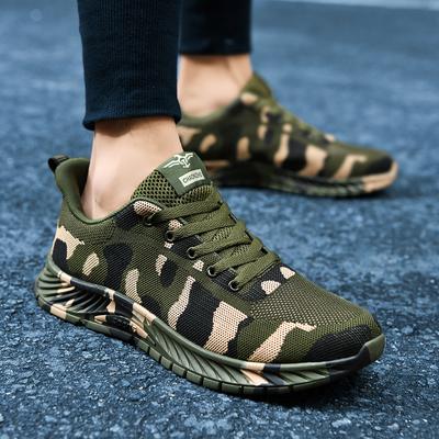 Fashion Couple Men's Running Shoes Breathable Outdoor Training Sports Shoes Women's Lightweight Camouflage Sports Shoes