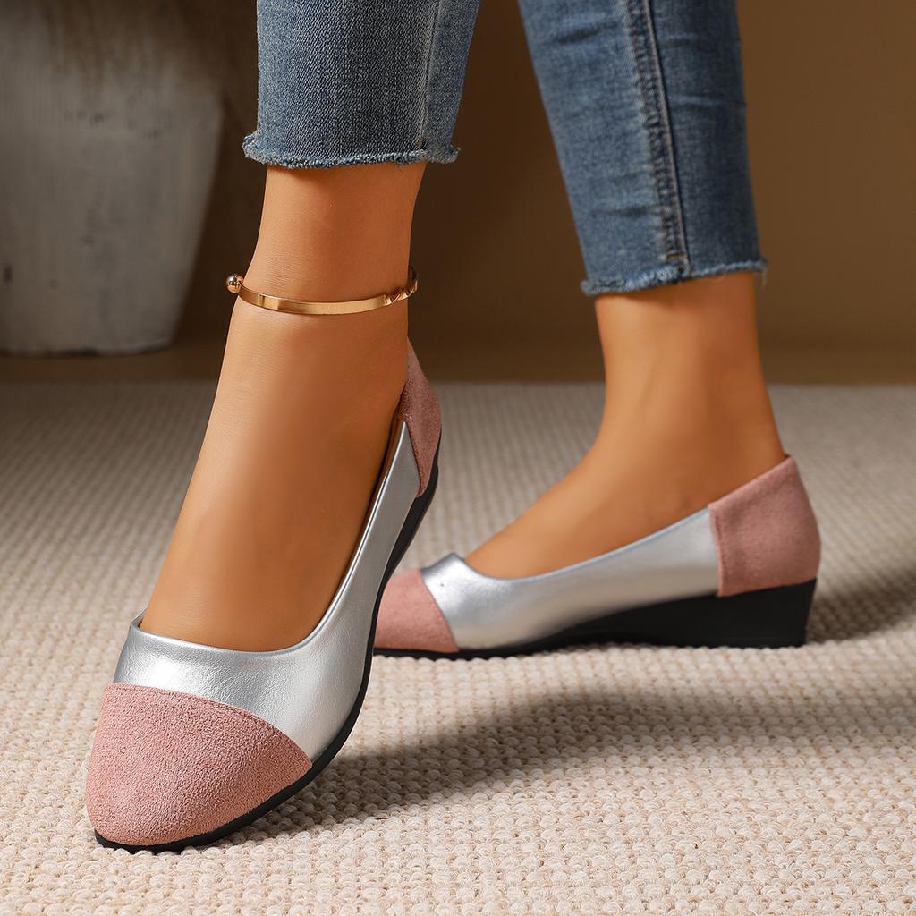 Fashion Woman Flats Spring Shallow Mouth All-Match Loafers Big Size Comfortable Sneakers Women Pointed Toe Mixed Colors Shoes Female