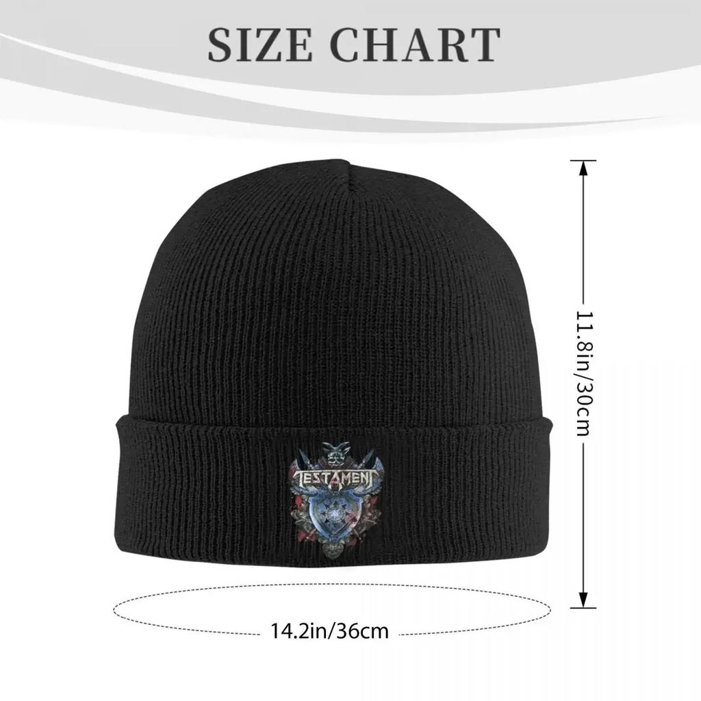 Testament Band Rock Knitted Hat Beanie Autumn Winter Hat Warm Street Thrash Metal Rock Caps for Men Women