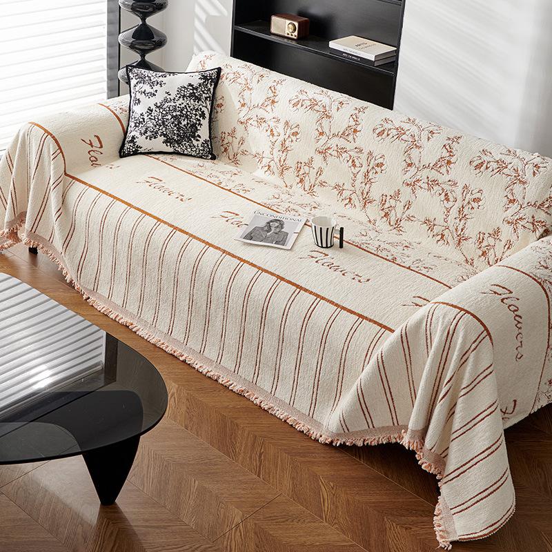 

Высококачественное легкое роскошное полотенце для дивана, чехол для всего тела, осенне-зимний плюшевый чехол для дивана, универсальный чехол, пылезащитное нескользящее одеяло, подушка 180*130cm