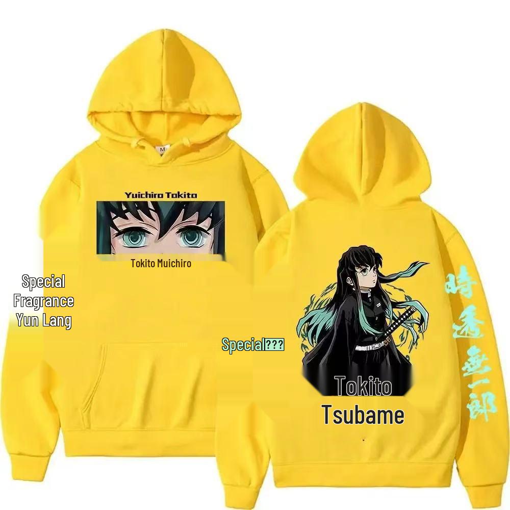 Unisex Tokito Muichirou Anime Mikina - Volná Mikina pro Muže a Ženy