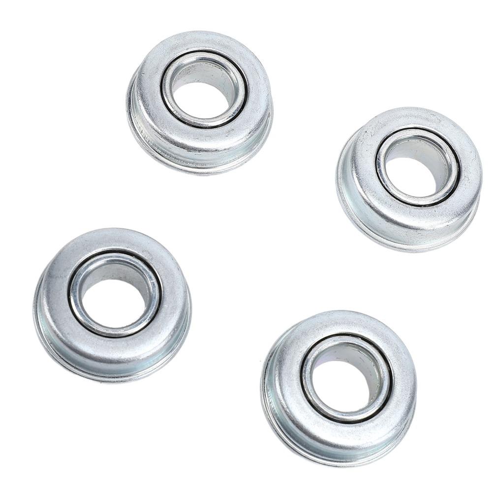 4PCS Silver Mower Shaft Bearings Heavy Duty Wheel Drive Mower Bearings Durable Lawn Mower Bearings