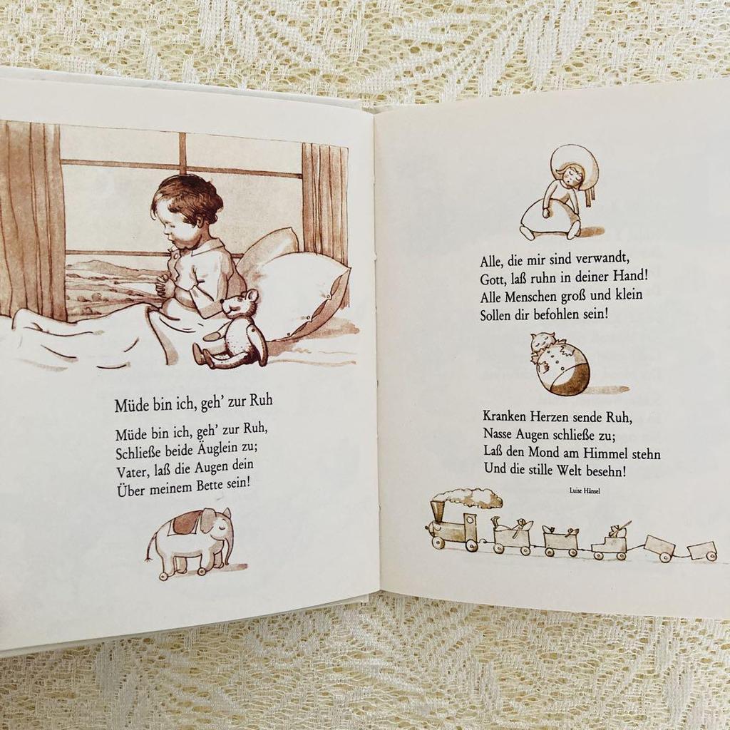 [USED] Foreign books, old books, German poetry picture books, soft illustrations by Erzeven Zwietor