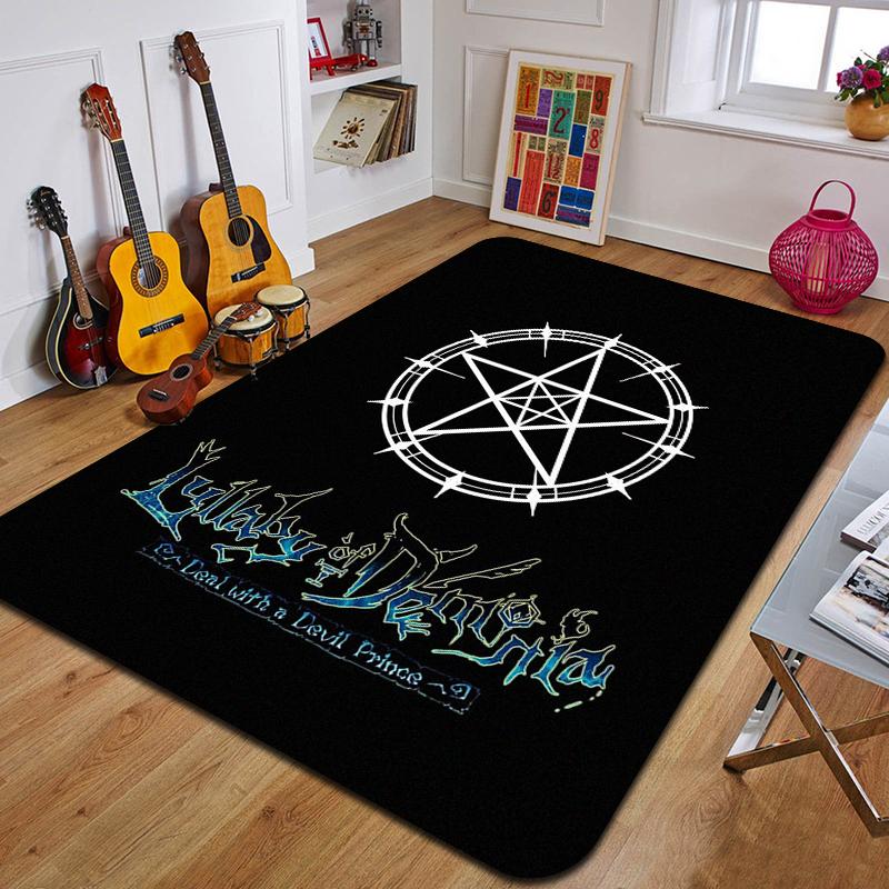 P-Pentagram Printed Carpet Fashion Yoga Mat Non-Slip Carpet Bedroom Decoration Outdoor Carpet Bedroom Birthday Gift