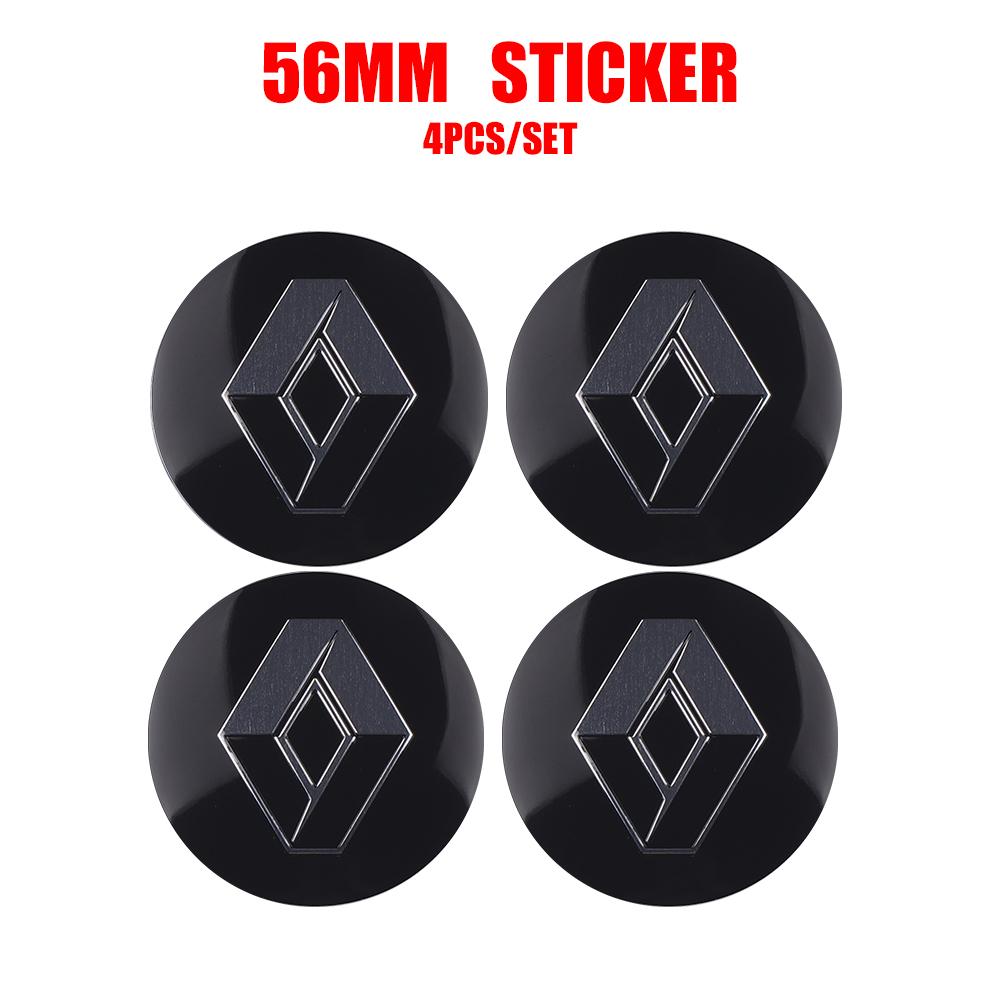 2026 Új For Renault Belső Matricák 4 db 56 mm Autó Kerékagy Középkupak Matrica Autó Kerékagy Kupak Matricák Tartozékok For Renault F