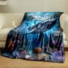Majestic Whale In Colorful Ocean Print Blanket Soft and Cozy Perfect for the Living Room Bed Sofa or a Nap,gift