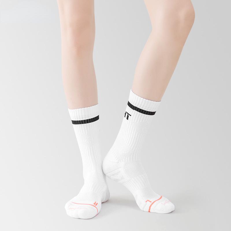 Größe 35-39 Dünne, wadenlange, atmungsaktive Laufsocken für Damen mit Deodorant und Handtuchunterseite