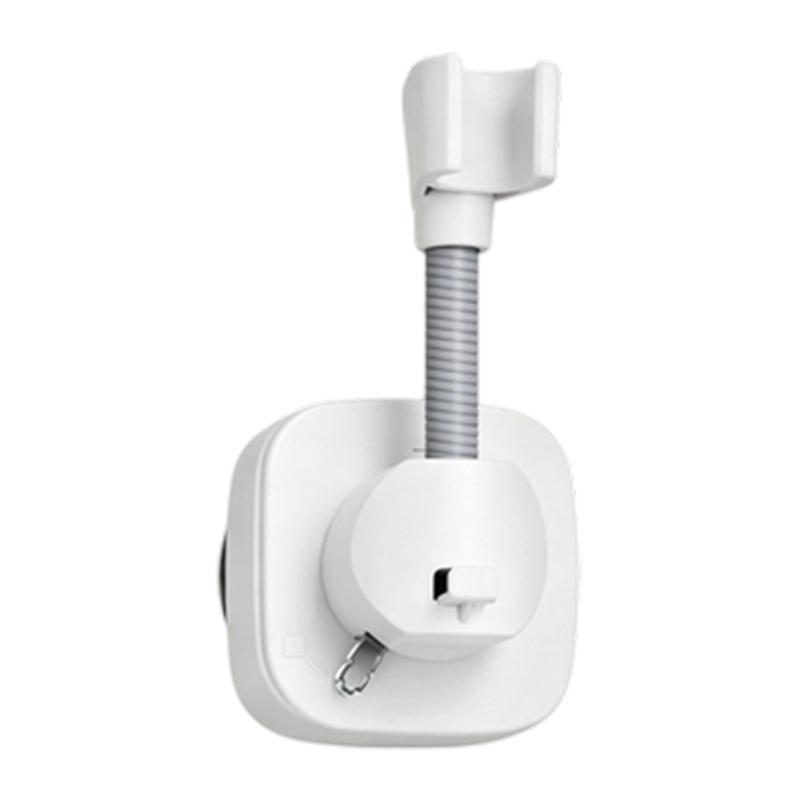 Wall Mounted Shower Head Mount with Suction Cup, Bathroom Replacement Accessory for Handheld Shower Wall Area Use