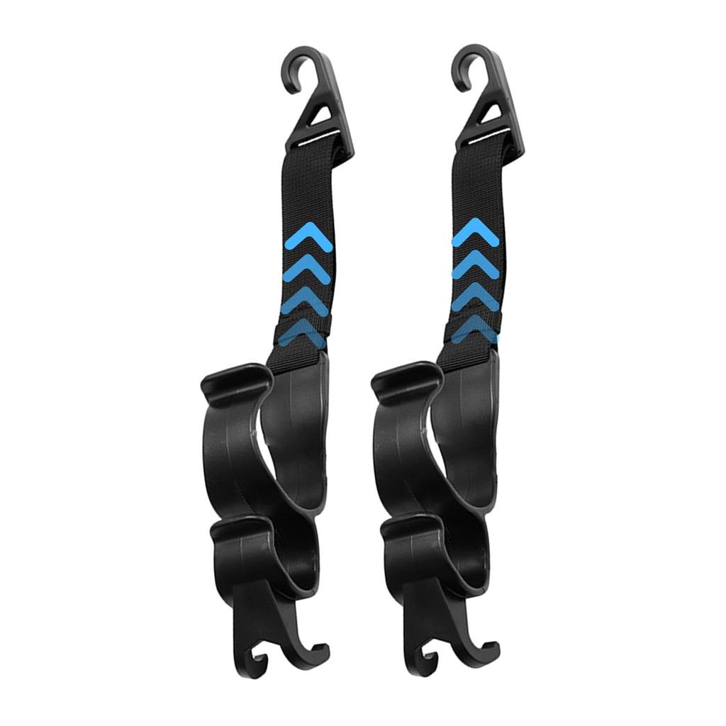 Auto Seat Hooks, Vehicle Headrest Hooks | 2 Rear Seat Umbrella Storage Hooks, Bags,