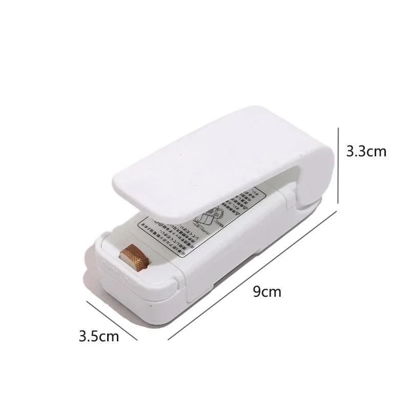 2pcs Mini Plastic Bag Sealer Machine Food Snack Storage Bag Clip Sealer Home Storage Organization Kitchen Accessories Gadgets