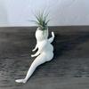 Funny Private Room Ghost Flowerpot Succulent Flowerpot Air Plant Display Indoor Flowerpot Decoration Flowerpot Funny Prank Gift