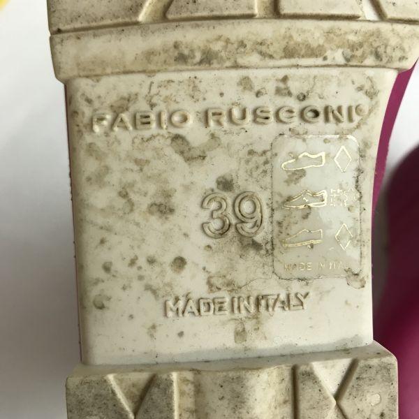 Fabio Rusconi Rubber Long Rain Boots 39 24.5 Pink Italy(USED)