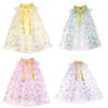 Cute Girls Princess Cape Mesh Elegant Dress Cape New Children Costume Cloak  Performance Accessory