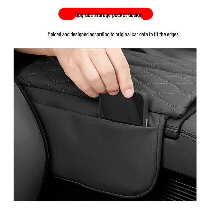 Qiyuan E07 Center Console Armrest Box Protective Cover & Leather Booster Seat Cover for Interior Modification