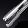 Ice Clamp Heat-Resistant Stainless Steel Ice Tongs Non-Slip Serrated Grip -Free Kitchen Utensils for Barbecue Snack Tongs