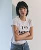 Beullusseonpeullawo I Love Cat Crop Top [White]