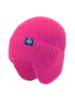 Women's Earmuffs Drawstring Knitted Wool Hat With Curled