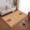 Basketball Court Pattern Carpet Mat for Living Room Decor Sports Style Suitable for Use As an Anti-slip for Living Room Bedroom Sofas
