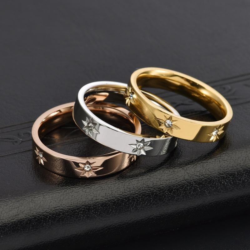 2025 Women's Sunflower Ring with Gemstone Inlay, Small Fragrance Wind Plated 18K Ring and Accessories