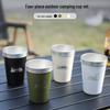 Stainless Steel 350ml Outdoor Mug for Water, Milk, Baijiu, Coffee, Cold Drinks, Camping, or Beer.
