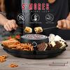 2'si 1 arada Elektrikli S'more Yapıcı Fondü Tenceresi Alevsiz Isıtıcı 3 Sıcaklık Kontrolü Hatmi Kızartma Çubukları ile S'more Kiti Masa Üstü Kapalı Mekan Kiti