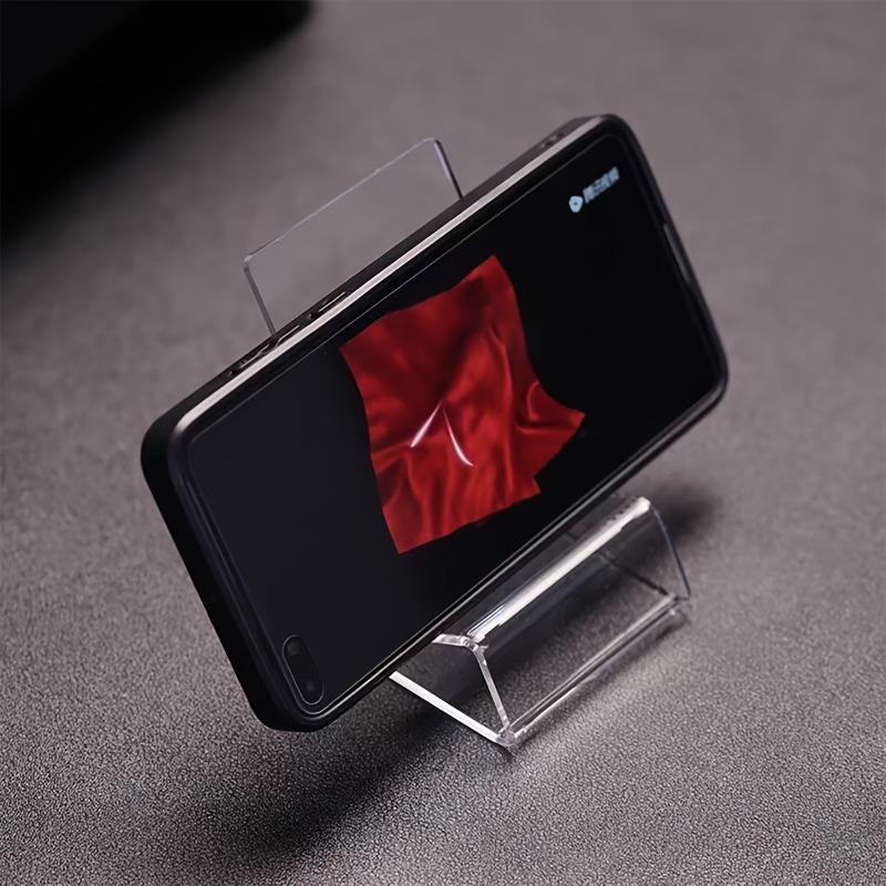 1 Transparent Acrylic Mobile Phone Holder, Multi-angle Desktop Holder, Portable Creative Bedside Desktop Accessories