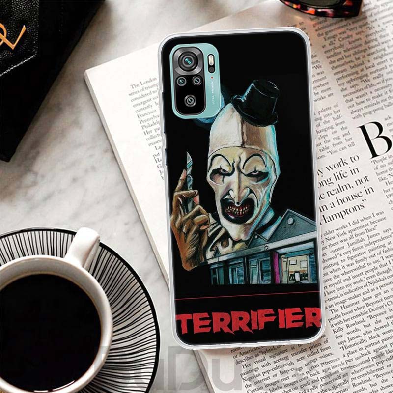 Horror Movie Terrifier Cover For Xiaomi Redmi Note 10 9S 9 8T 8 Pro 7 5 Mi 9T 10T 11T 12T 11 12 Lite 12X A3 A2 A1 Print Coque