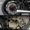 Motorcycle Black Chrome 1 Pair Rear axel Covers and Necessary Mounting Hardwares Accessory For Harley Softail models 2008-later