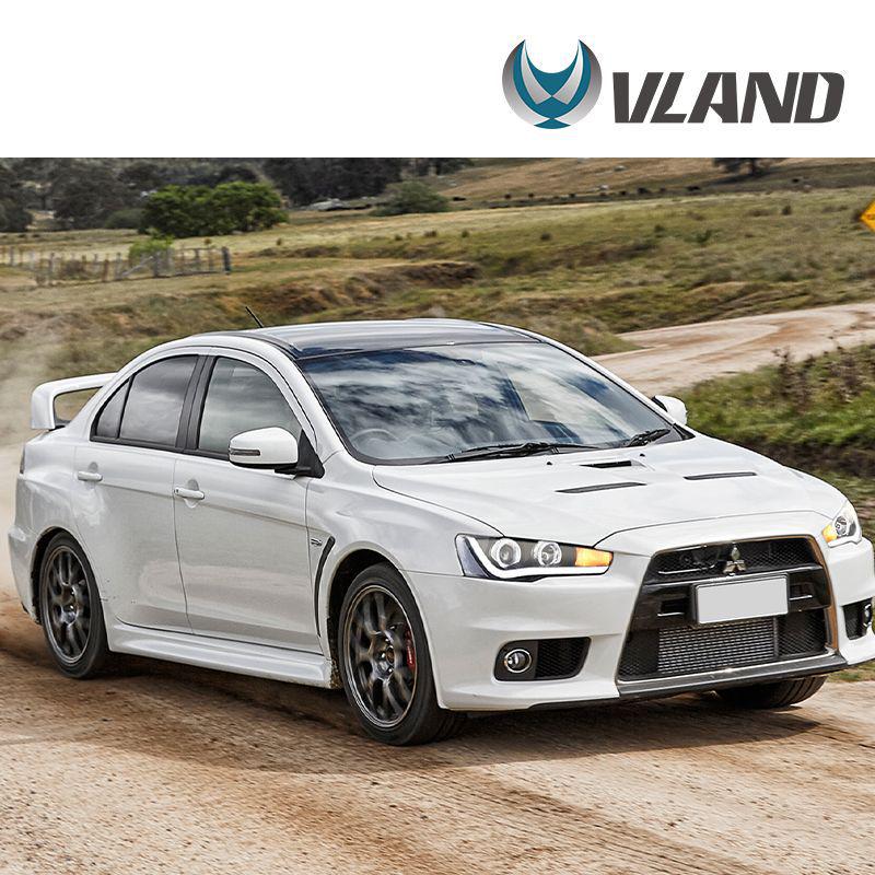 VLAND LED Headlights Assembly for 2008-2016 Mitsubishi Lancer (Upgraded Version)