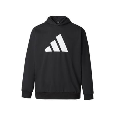adidas Sportlicher Casual Hoodie mit Buchstabendruck Unisex Kapuzenpullover Schwarz JN4857