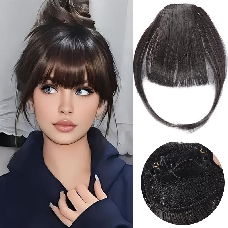 Sideburns Air Bangs Wigs Women's Synthetic Wigs Invisible and Traceless Easy To Wear Natural and Suitable for Any Occasion